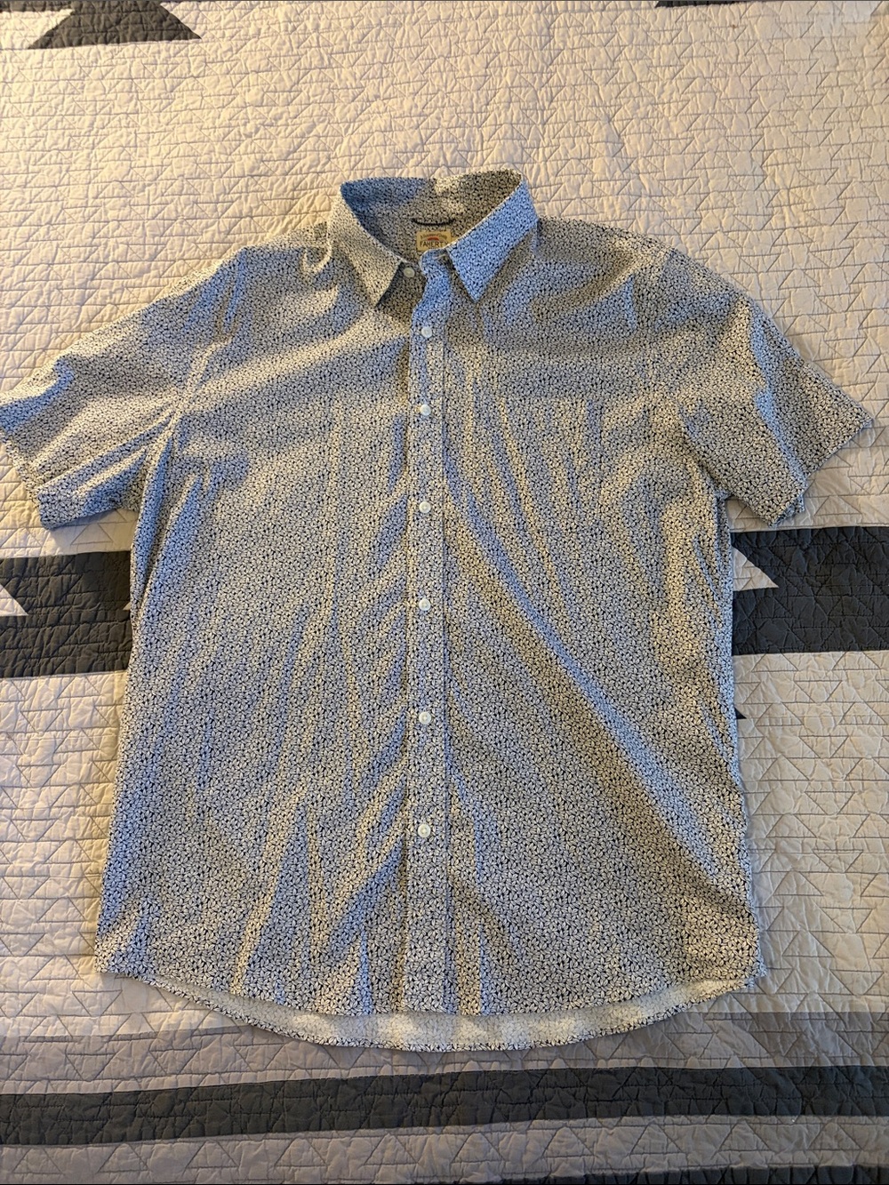 Men's Faherty Short-Sleeve Button-Up Shirt